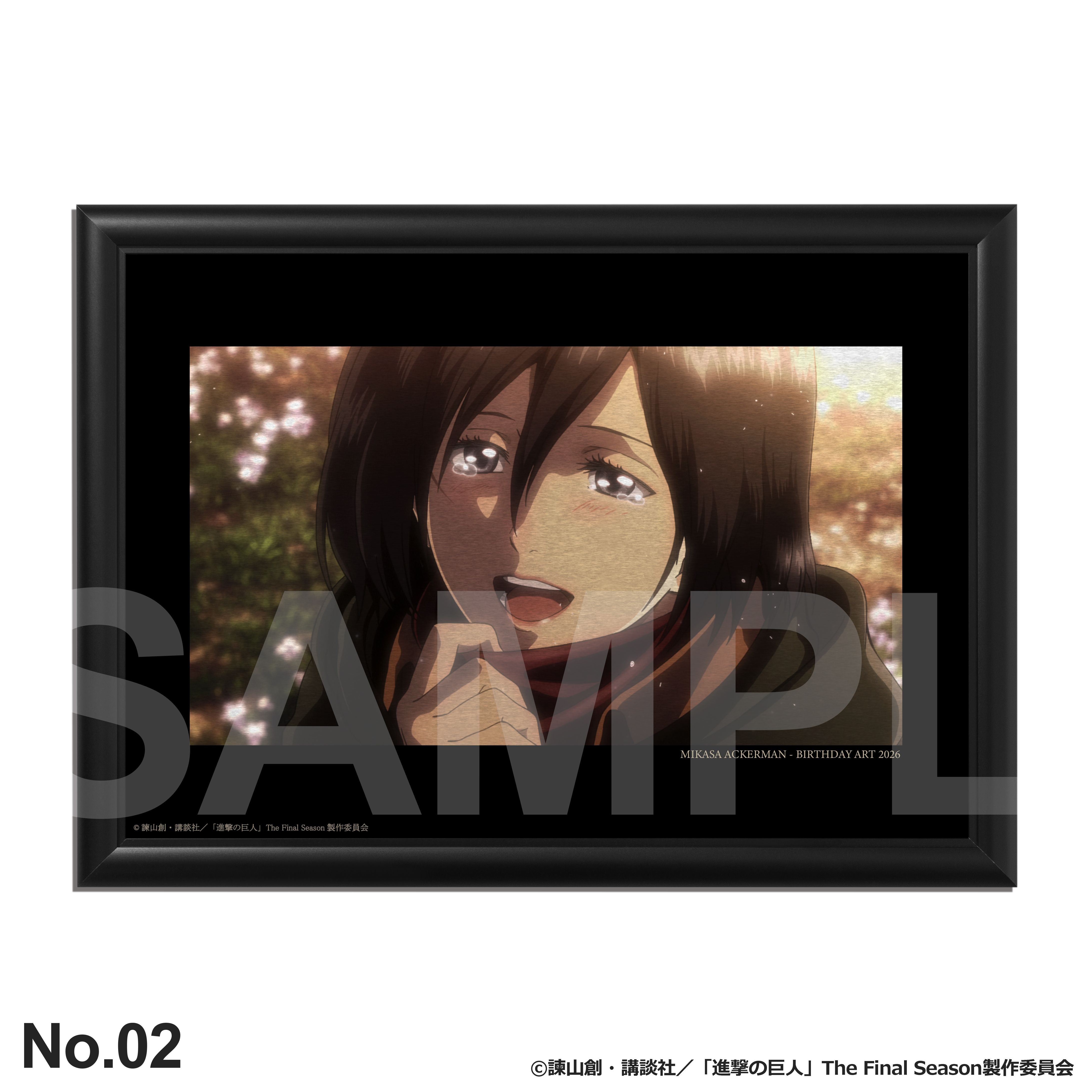 進撃の巨人　バースデーアート　ミカサ・アッカーマン　メタルキャンパス ミカサ：バースデーアート – ART MERCH JAPAN
